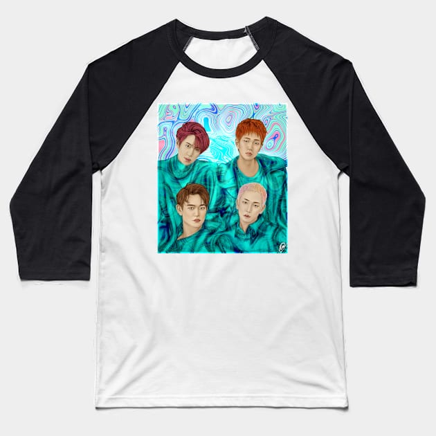 SHINEE - The Story of Light fanart Baseball T-Shirt by dangerbeforeyou